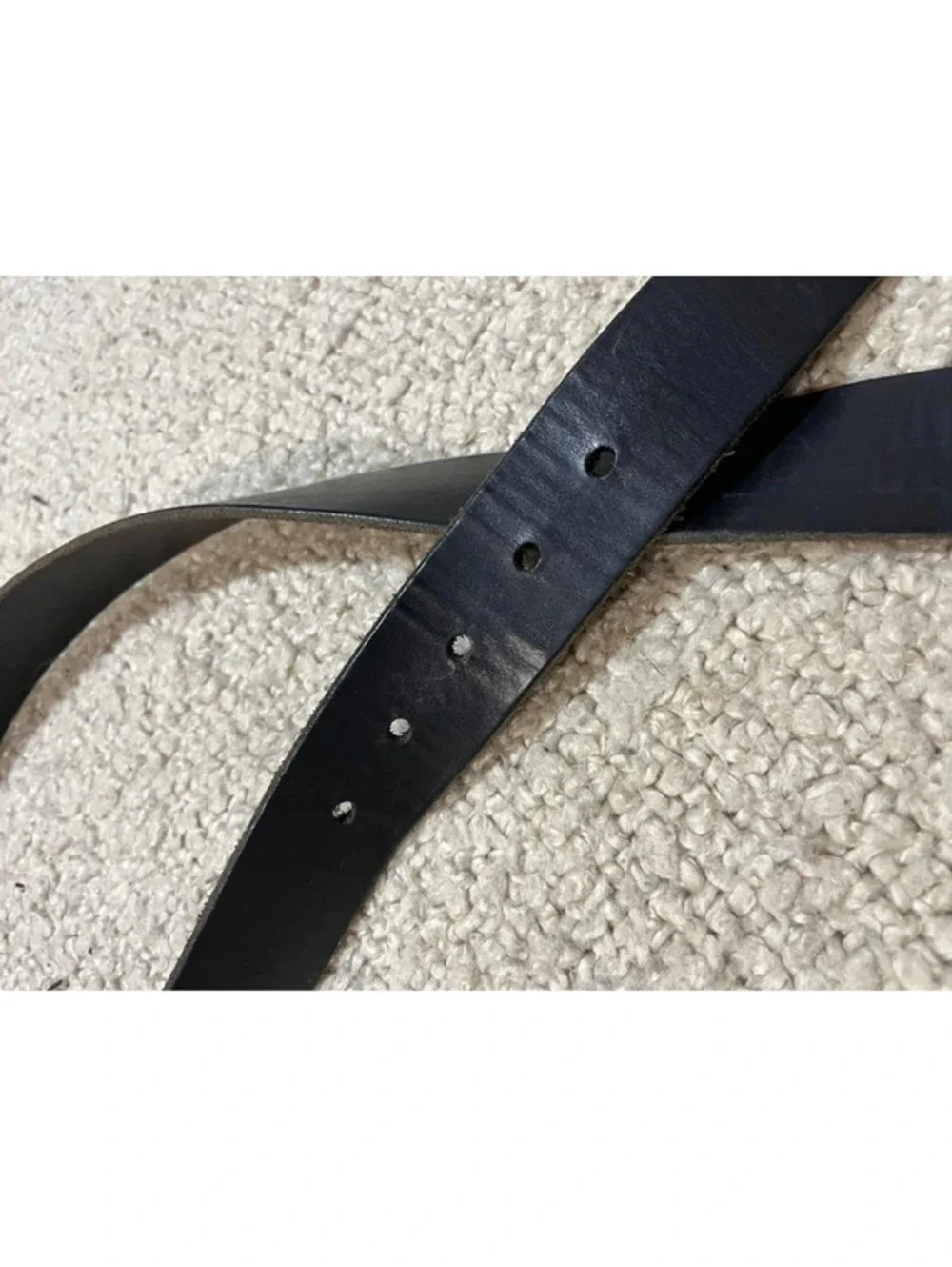 Mossimo Supply Co. Black Made in U.S.A. Genuine Leather Belt Size Small